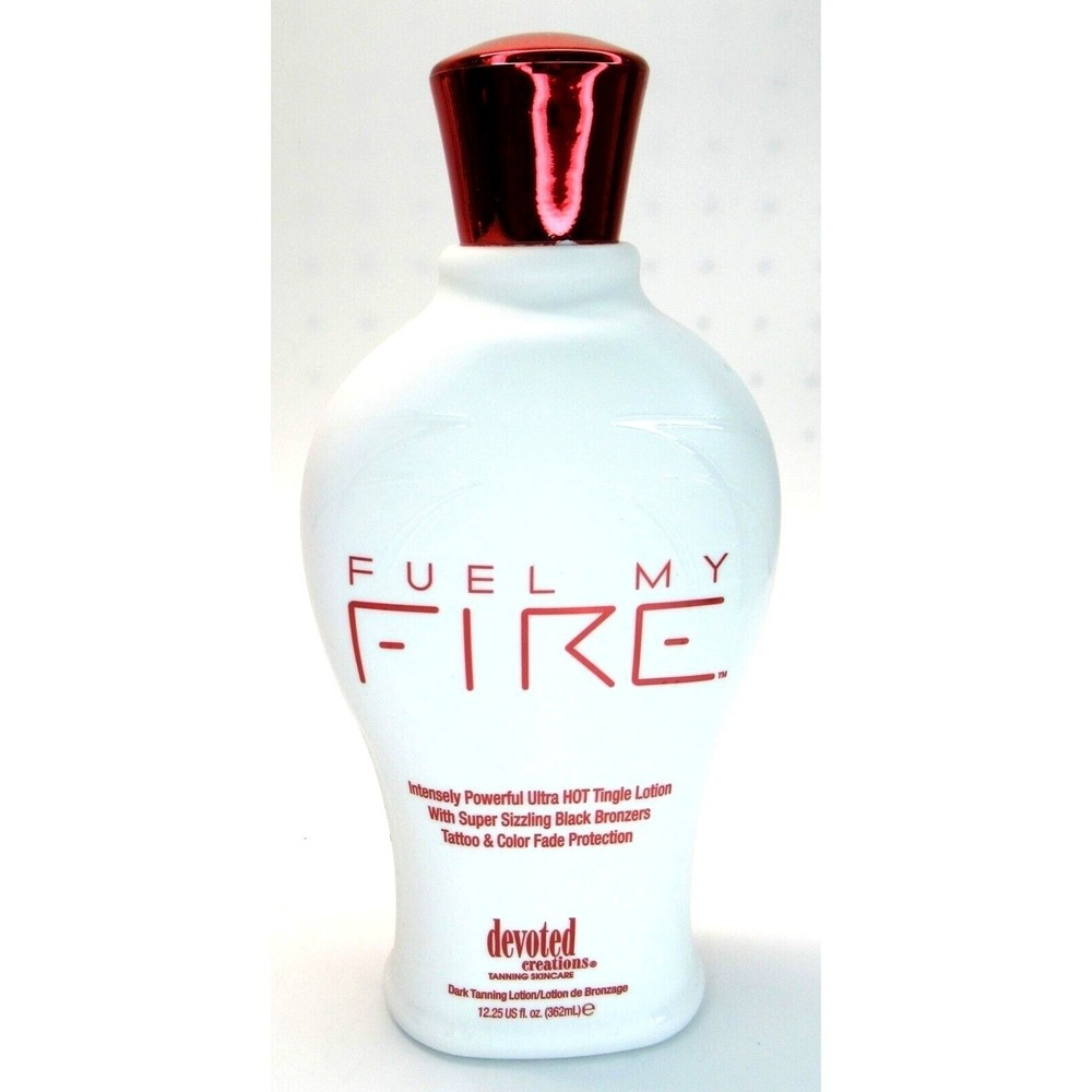 Devoted Creations Fuel My Fire Hot Tingle Tanning Lotion Black Bronzer 12.25oz